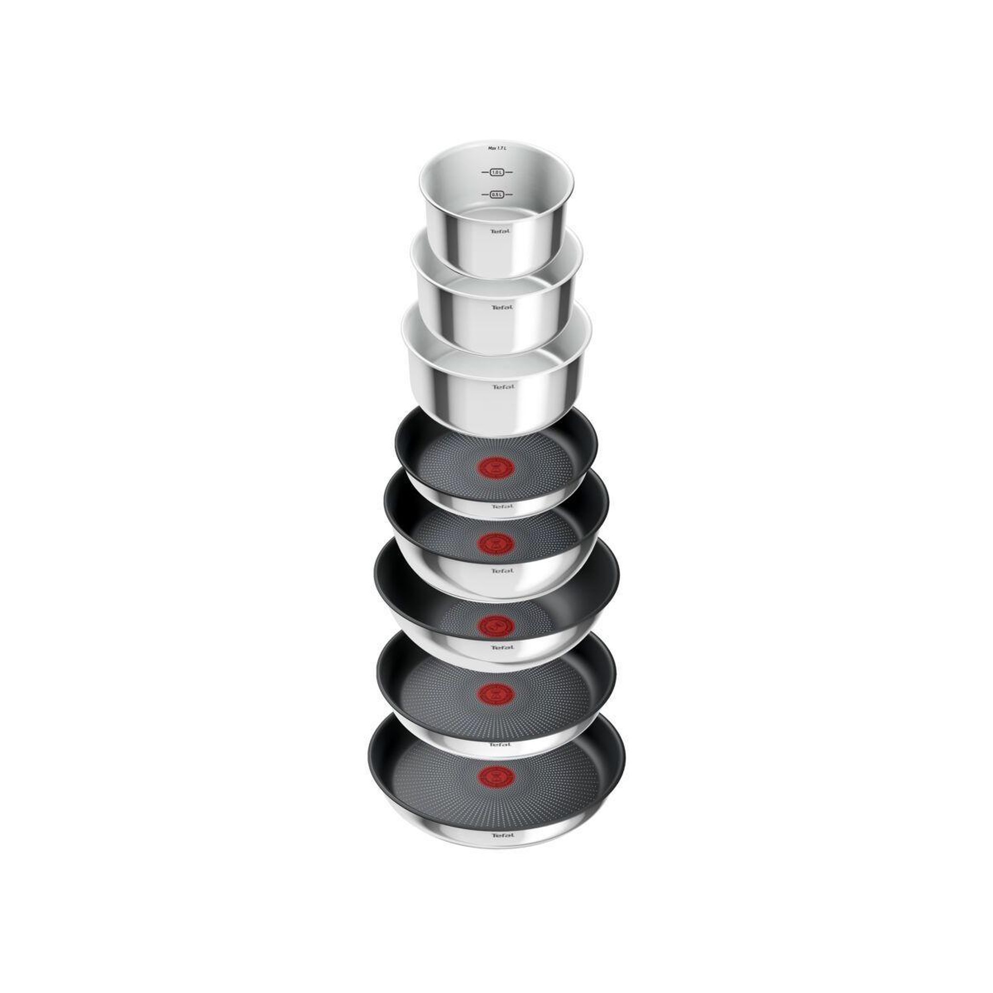 Voir la diapositive 2 : TEFAL Batterie de cuisine ingenio emotion 20pcs