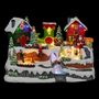 Voir la diapositive 2 : FEERIC LIGHT & CHRISTMAS Village de Noël  Lutin & Père Noël  31cm Multicolore