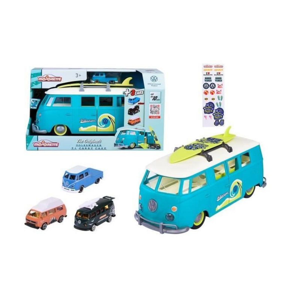 Majorette MAJO VW THE ORIGINALS CARRY CASE+3V