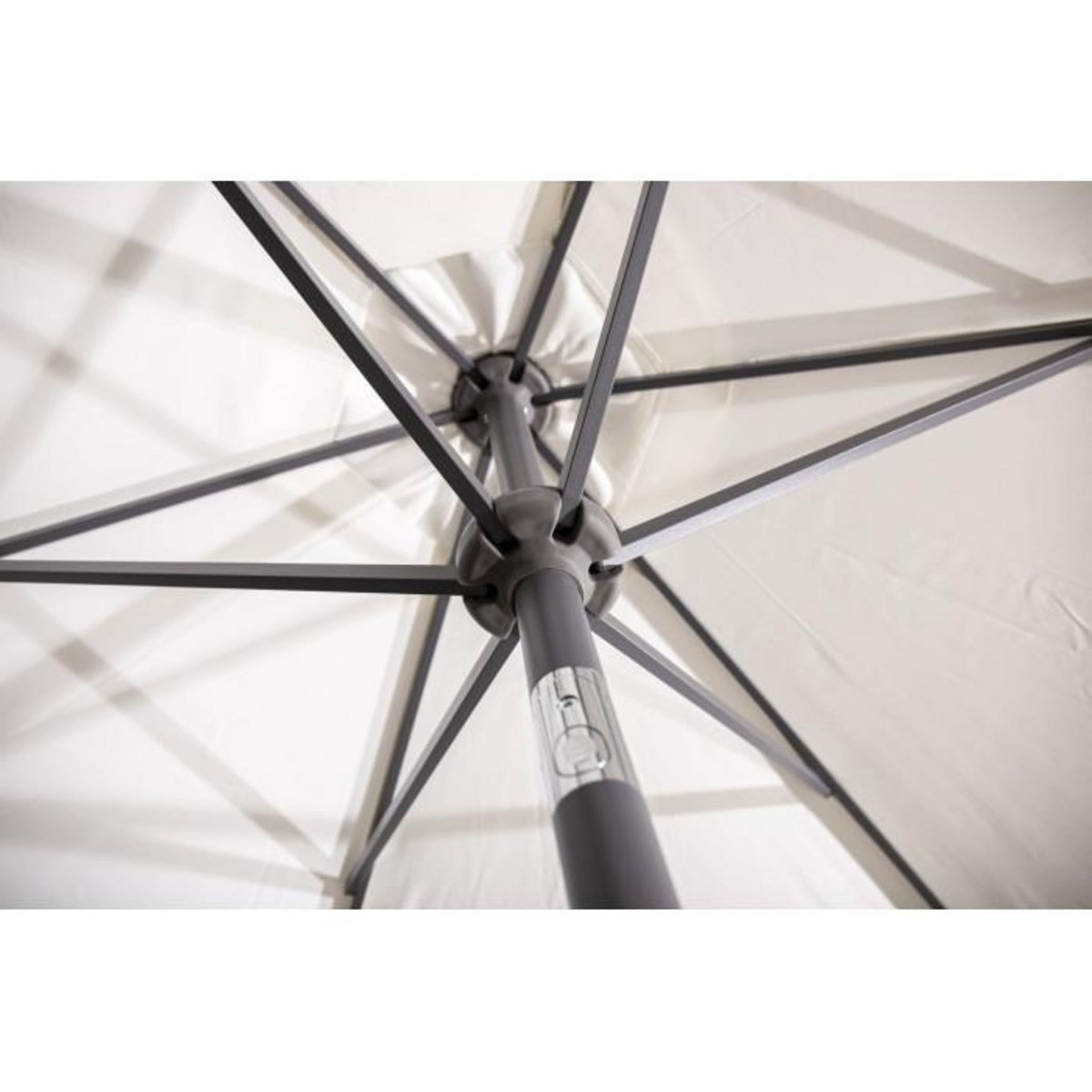 Paris Prix Parasol en Métal  Leeds  300cm Blanc