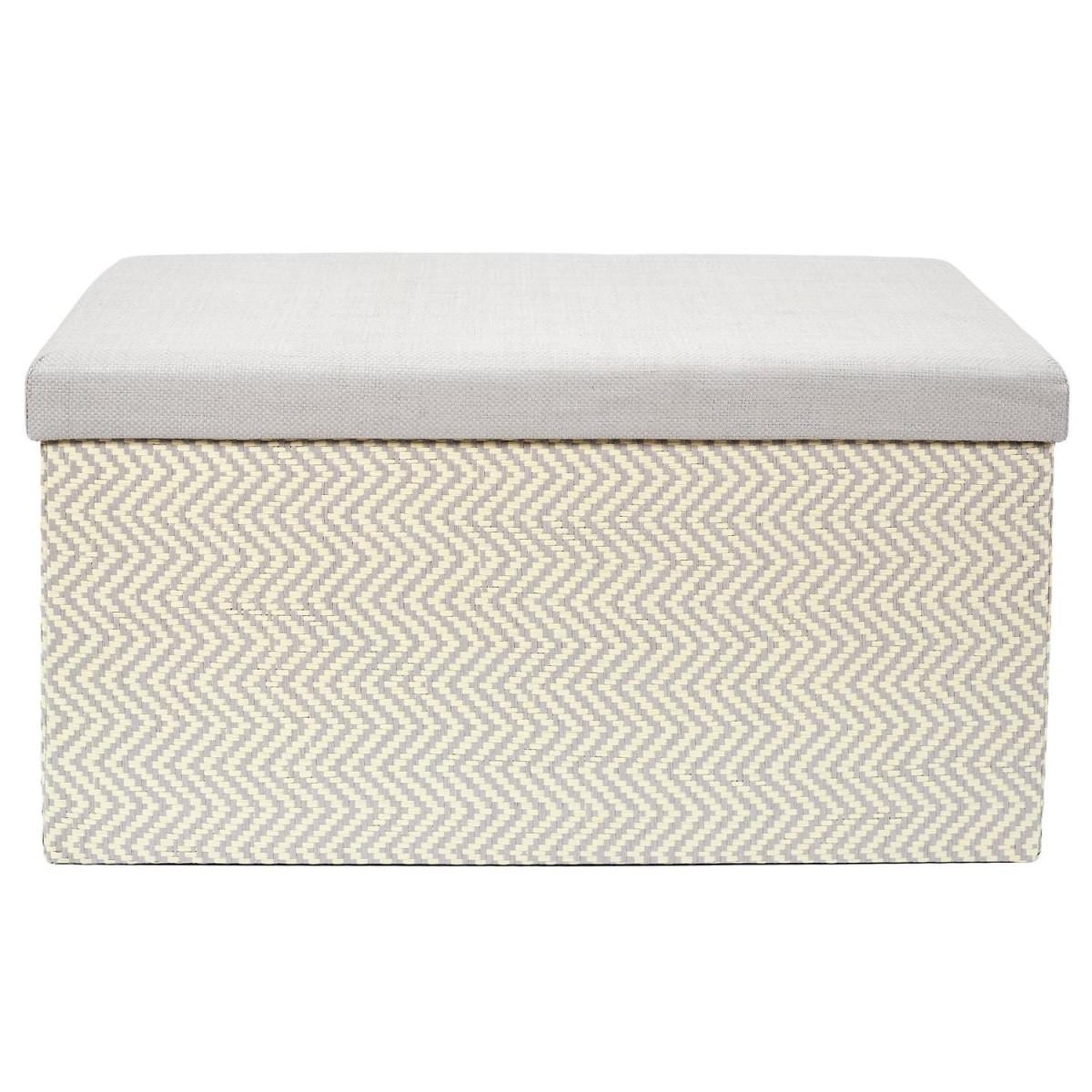 Voir la diapositive 2 : The Home Deco Factory Banc coffre pliable  tressé  76cm gris