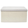 Voir la diapositive 2 : Paris Prix Banc Coffre Pliable  Tressé  76cm Gris