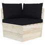 Voir la diapositive 4 : VIDAXL Salon de jardin palette 7 pcs avec coussins bois d'epicea