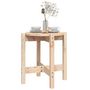 Voir la diapositive 4 : VIDAXL Table basse Ø 42,5x45 cm Bois massif de pin