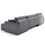 Voir la diapositive 6 : LISA DESIGN Apolline - canapé panoramique en u 7 places convertible avec coffres en tissu moucheté