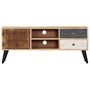 Voir la diapositive 2 : VIDAXL Meuble TV 115x30x47 cm Bois massif de manguier