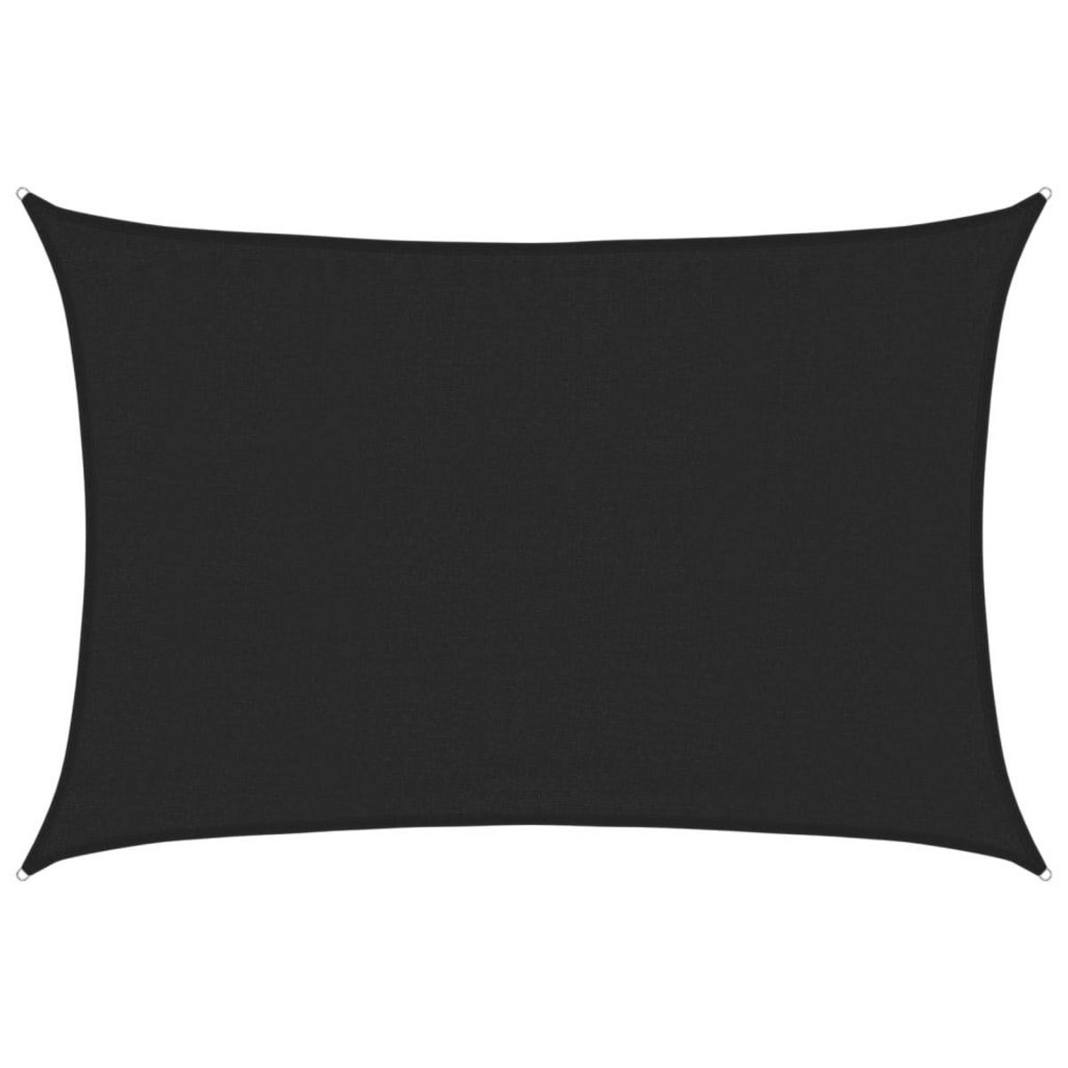 VIDAXL Voile d'ombrage 160 g/m^2 Noir 3,5x4,5 m PEHD