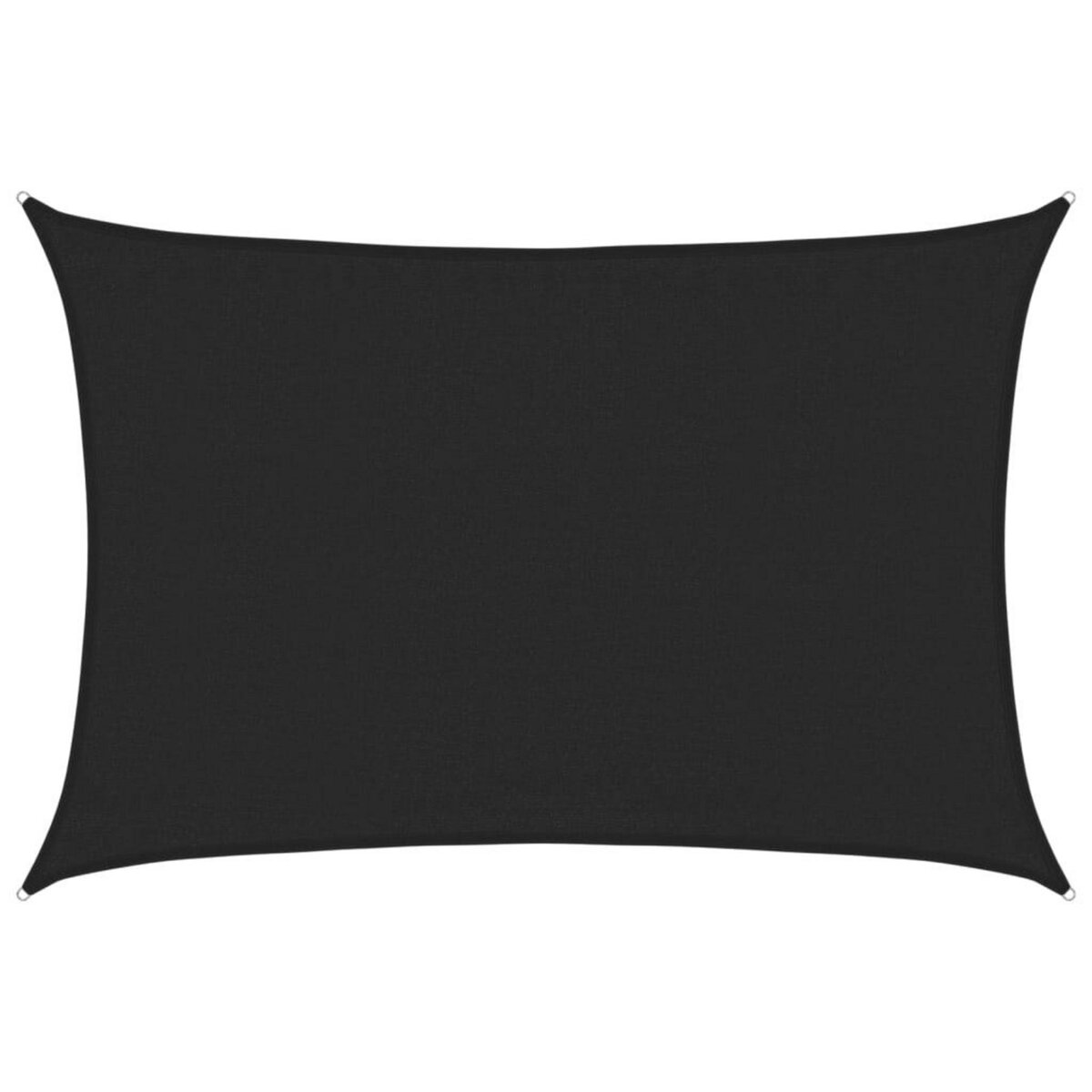 VIDAXL Voile d'ombrage 160 g/m^2 Noir 3,5x4,5 m PEHD
