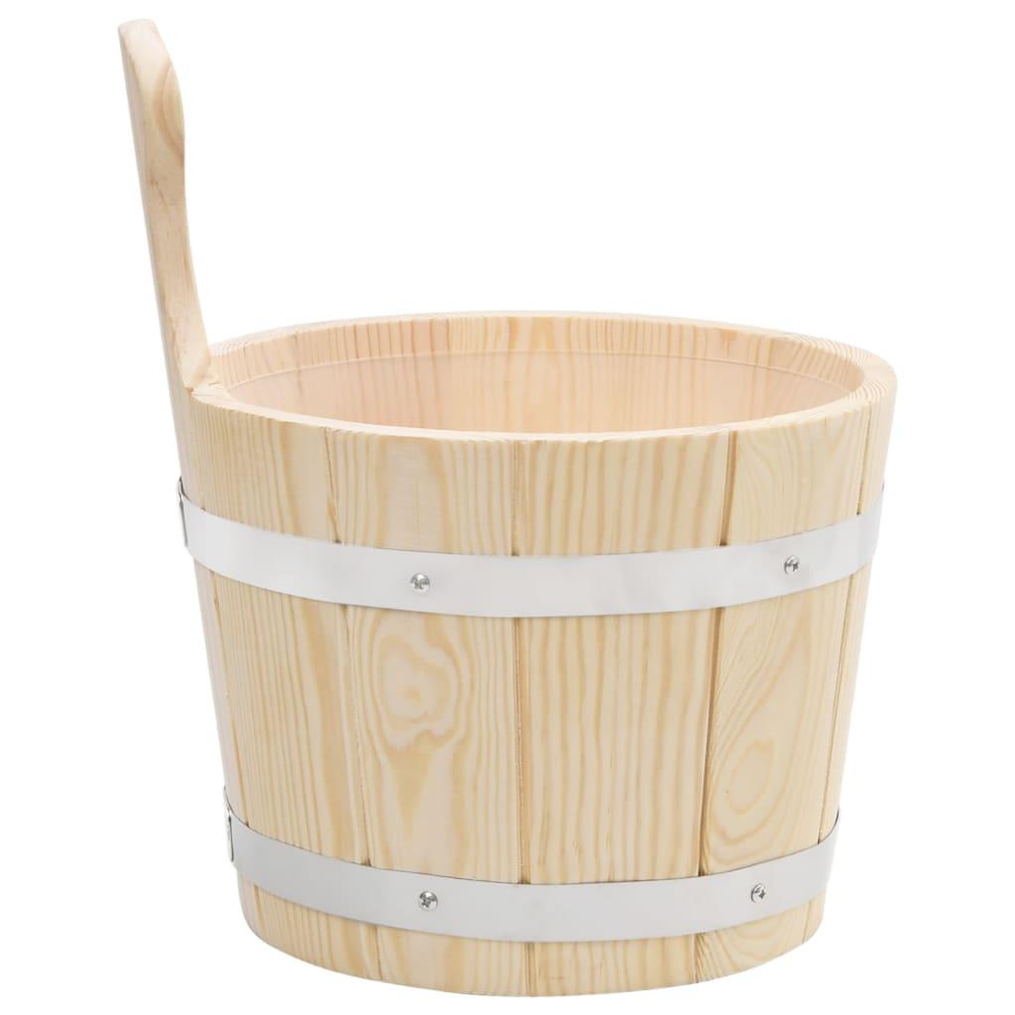 Voir la diapositive 4 : VIDAXL Ensemble de seau et louche pour sauna bois massif de pin
