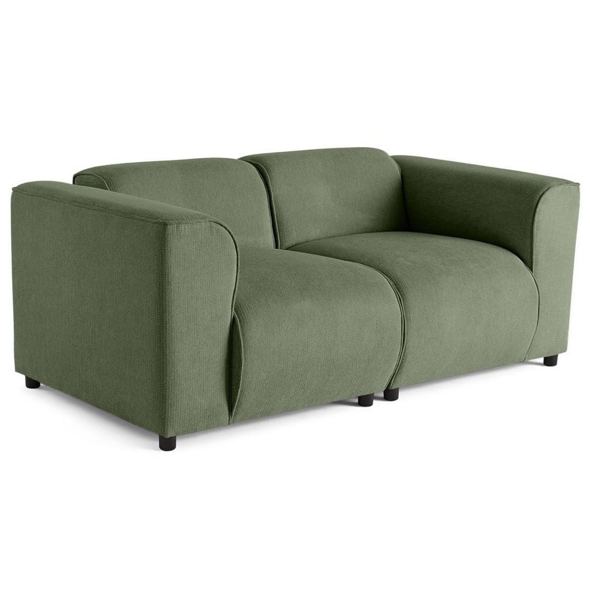 LISA DESIGN Suaro - canapé modulable 2 places en tissu texturé