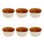 Voir la diapositive 1 : SECRET DE GOURMET Lot de 6 Coupelles en Faïence  Wonja  11cm Ocre
