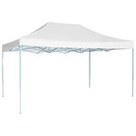 VIDAXL Tente de reception pliable professionnelle 3x4 m Acier Blanc