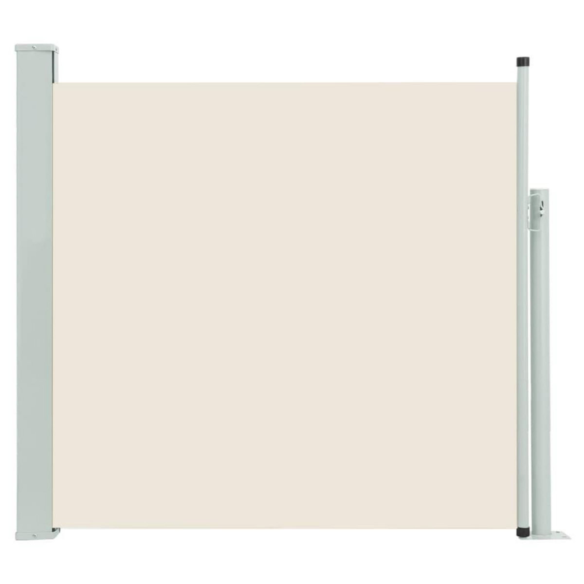 VIDAXL Auvent lateral retractable de patio 170x300 cm Creme