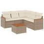 Voir la diapositive 2 : VIDAXL Salon de jardin avec coussins 6 pcs beige resine tressee