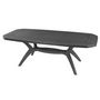 Voir la diapositive 1 : GROSFILLEX Table de jardin extensible 165/220x100cm résine gris anthracite IBIZA