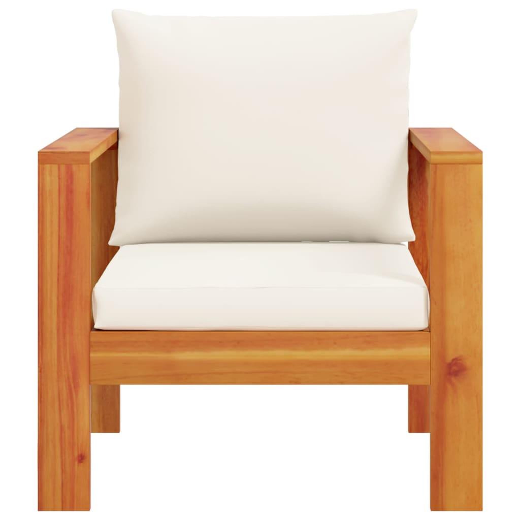 Voir la diapositive 4 : VIDAXL Chaise de jardin avec coussins bois massif d'acacia