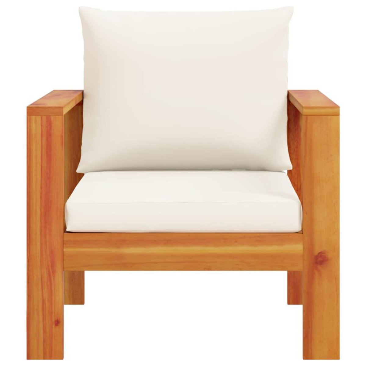 VIDAXL Chaise de jardin avec coussins bois massif d'acacia