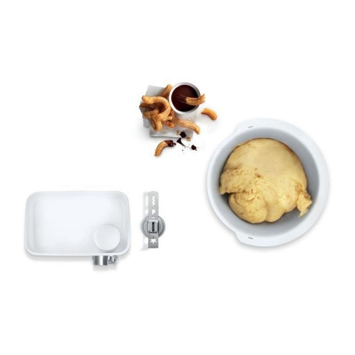 BOSCH Accessoires Baking Sensation - BOSCH - MUZ5BS1 - Hachoir a viande - Grille 5 mm - Accessoire biscuit 4 formes - Bol 3,9 L