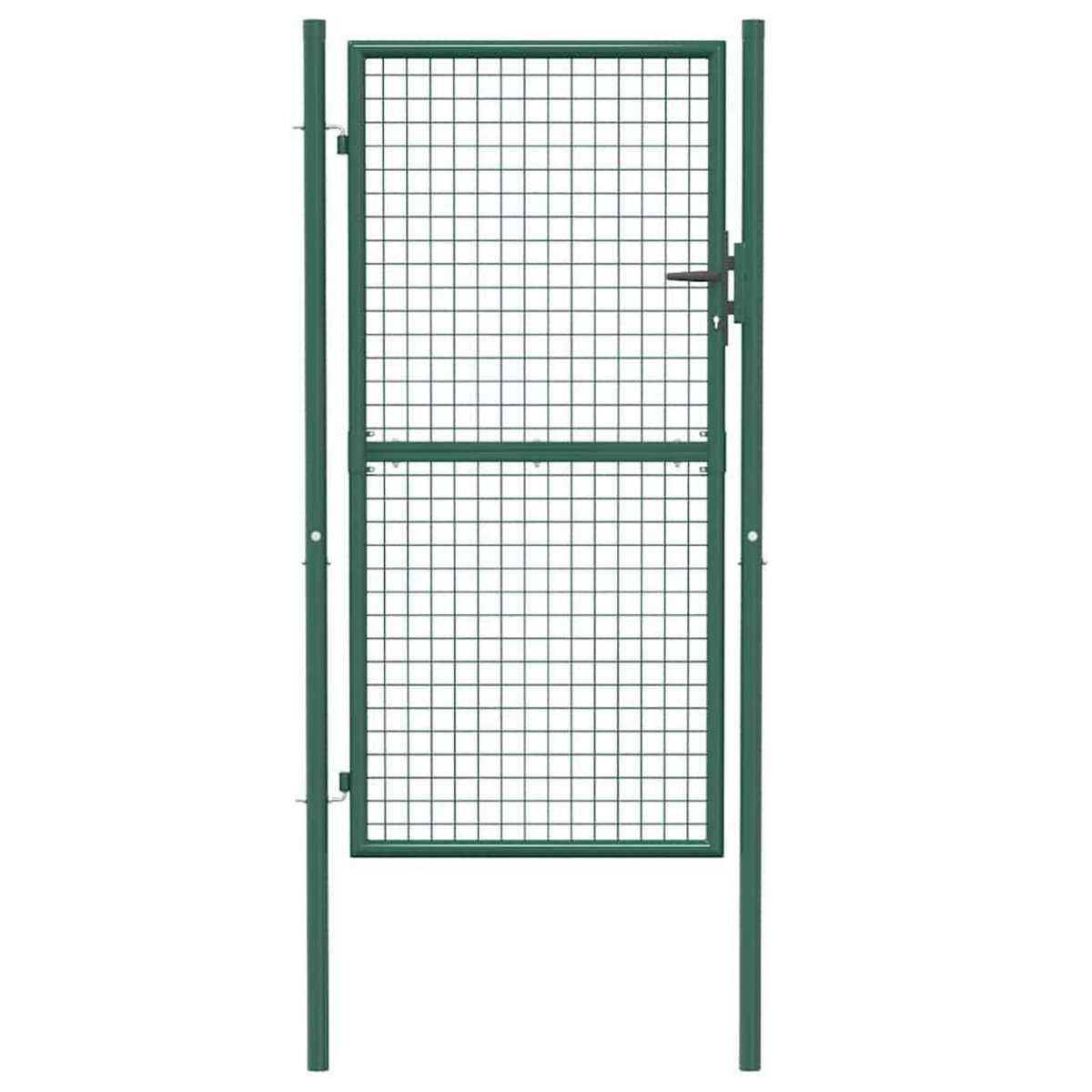 VIDAXL Portail de cloture acier 100x175 cm vert