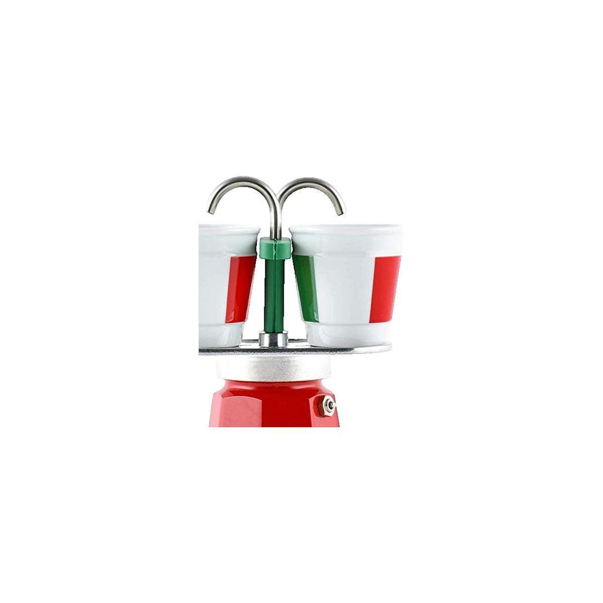 BIALETTI Cafetière expresso Bialetti Set Mini Italia 2 rouge 90 ml