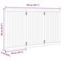 Voir la diapositive 6 : VIDAXL Barriere pour chien pliable 3 panneaux 150 cm bois de peuplier