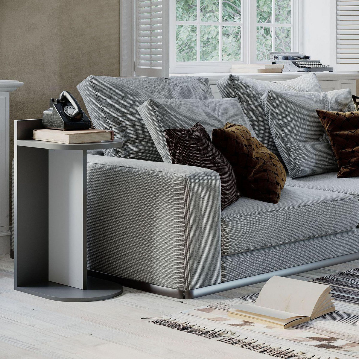 TOILINUX Bout de canapé Dom