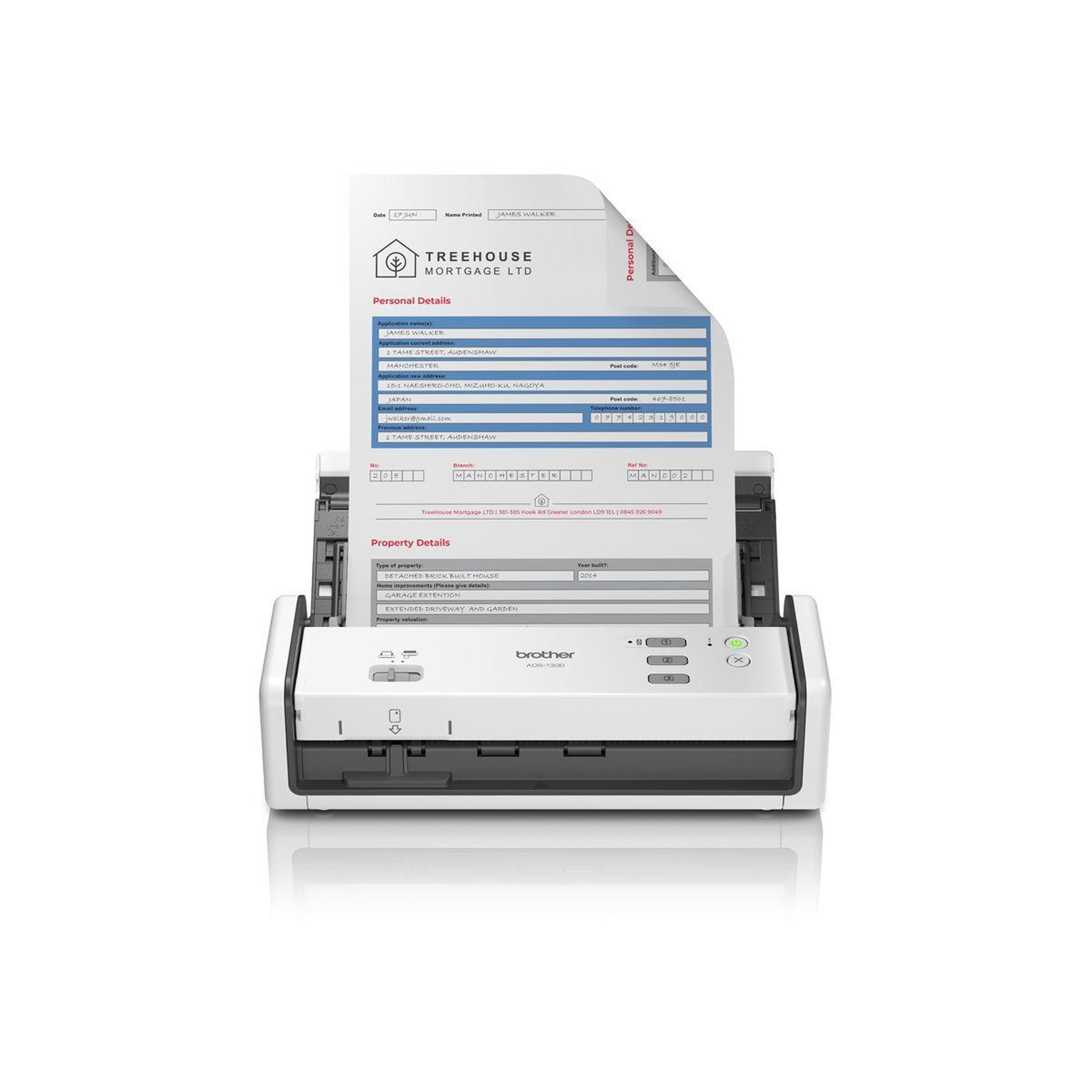 Brother Scanner à défilement ADS-1300