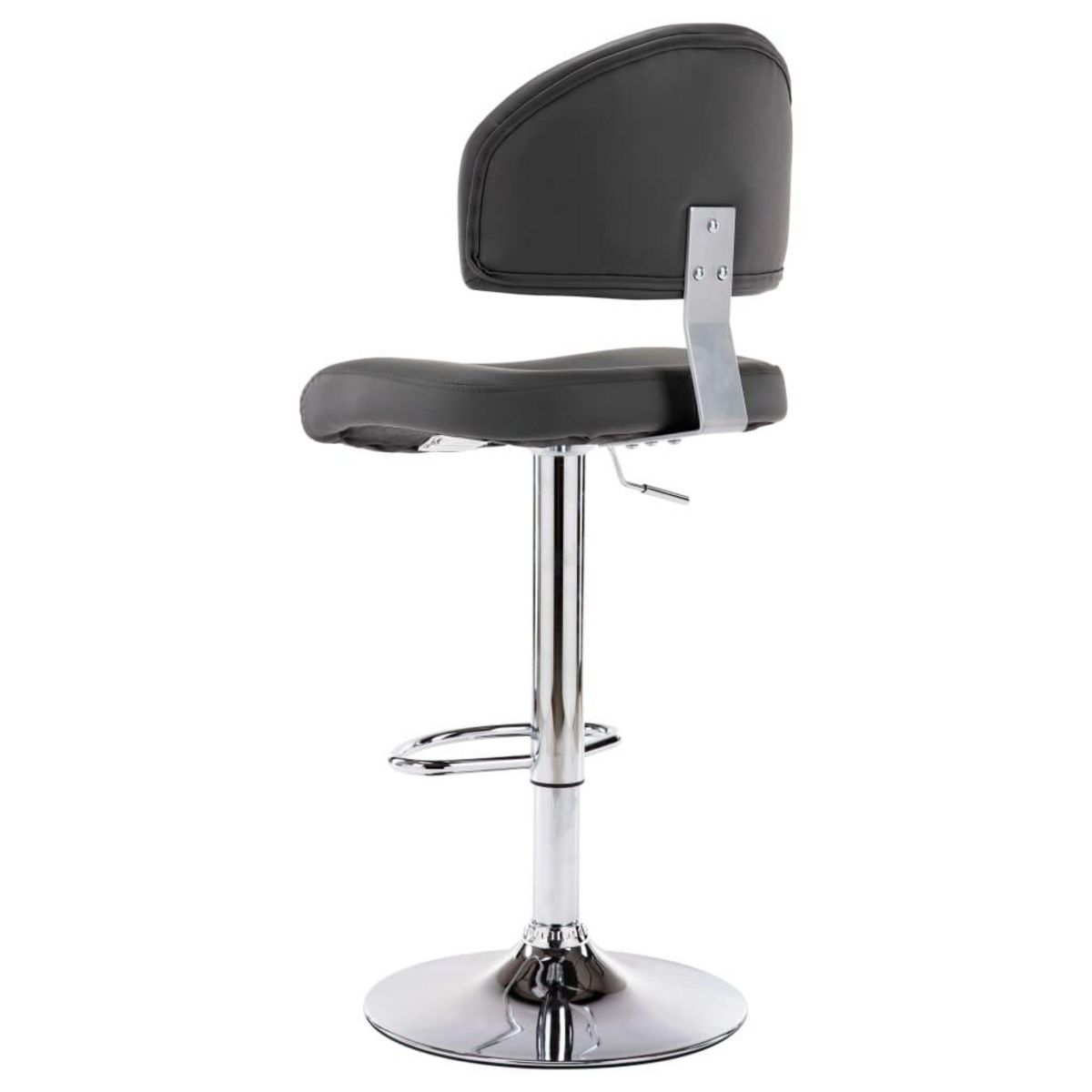 VIDAXL Tabouret de bar Gris Similicuir