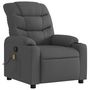 Voir la diapositive 3 : VIDAXL Fauteuil de massage inclinable Gris fonce Tissu