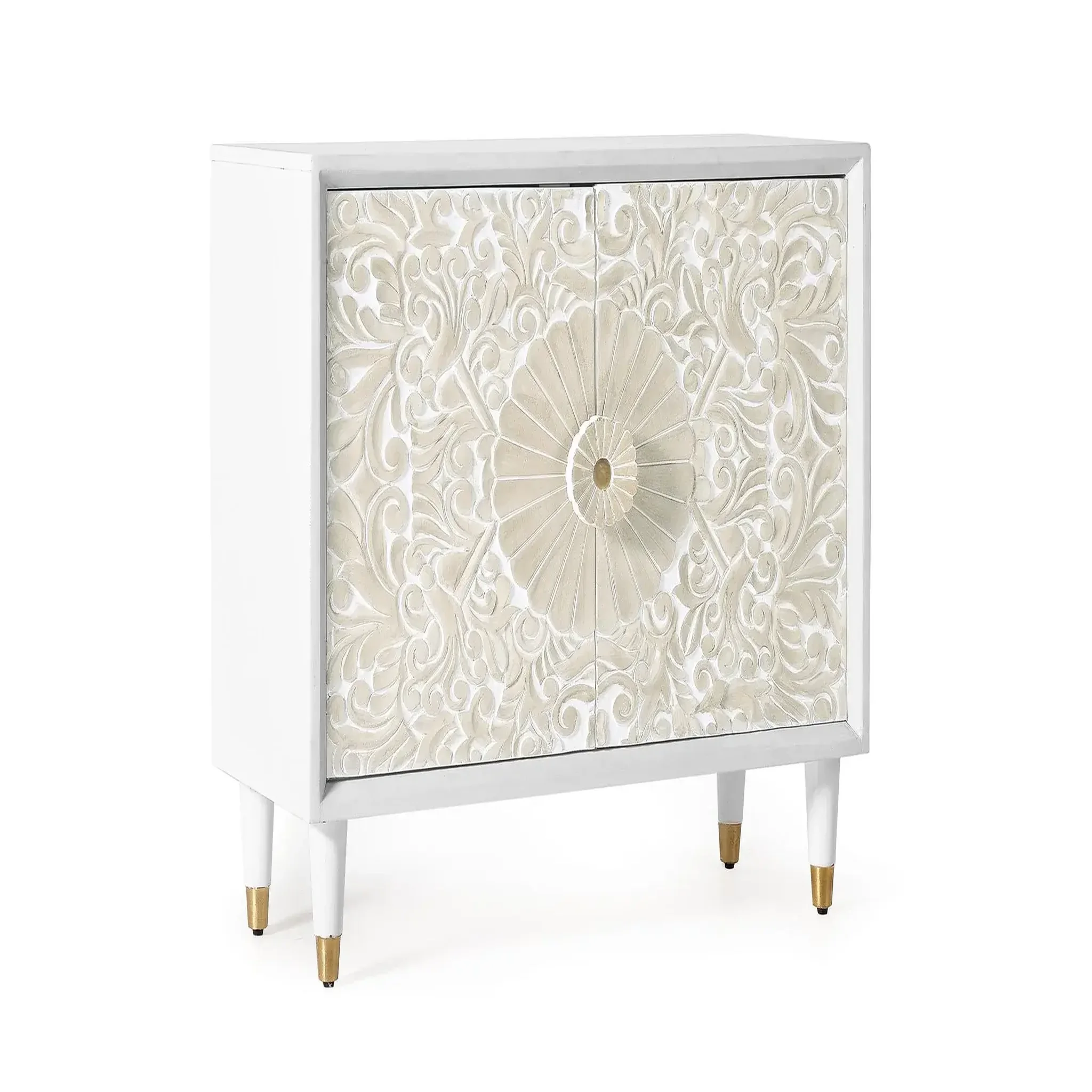 Voir la diapositive 2 : GINER Y COLOMER SL Console en bois de manguier 90 cm style méditerranéen moderne