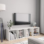 Voir la diapositive 1 : VIDAXL Bibliotheque/Meuble TV Blanc 143x30x36 cm