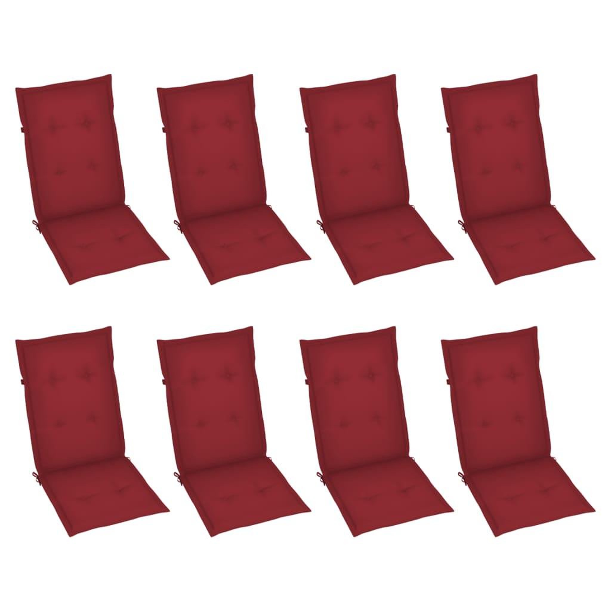 Voir la diapositive 3 : VIDAXL Chaises inclinables de jardin et coussins lot de 8 Gris Acacia