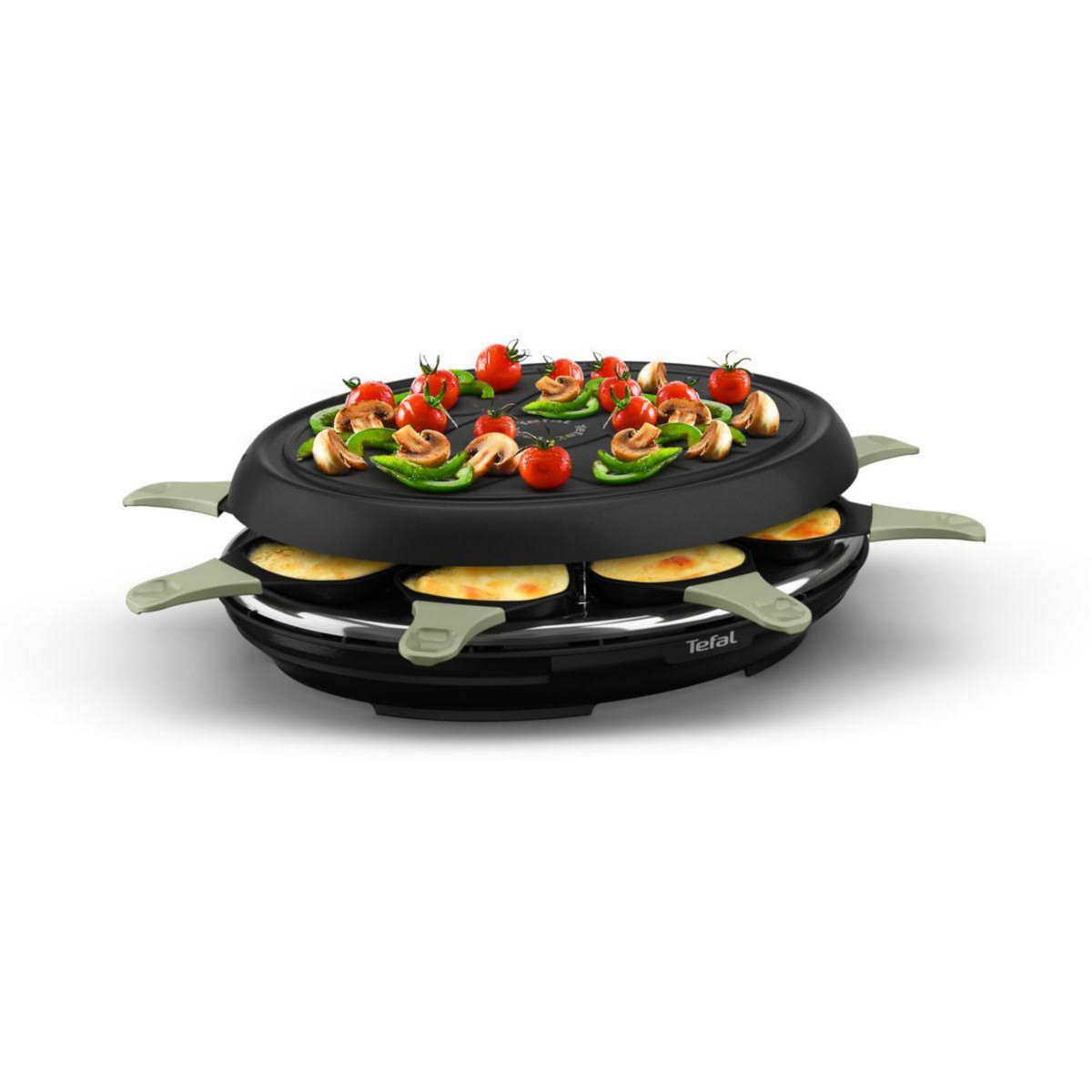 TEFAL Raclette RE31E810 eco 8 coupelles noir