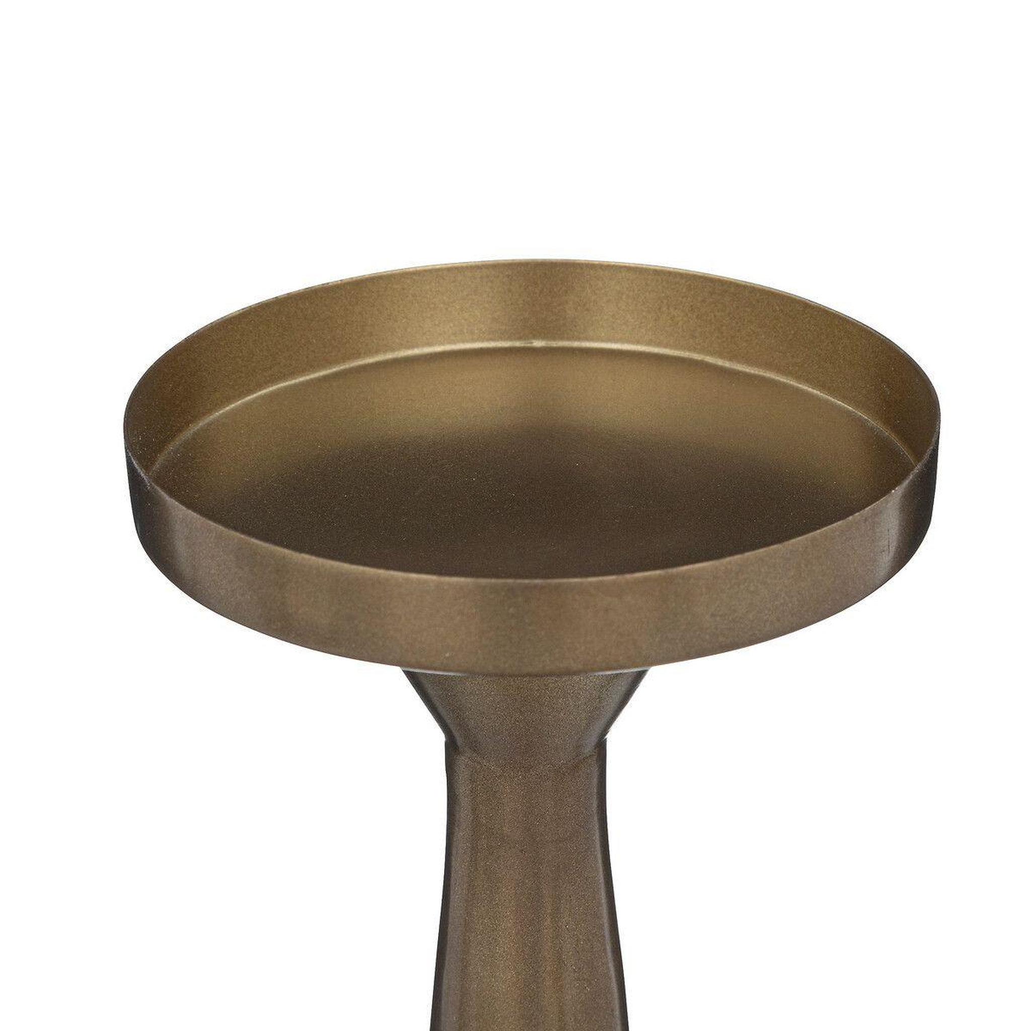 Voir la diapositive 2 : ATMOSPHERA Bougeoir en métal  le collectionneur  41cm or