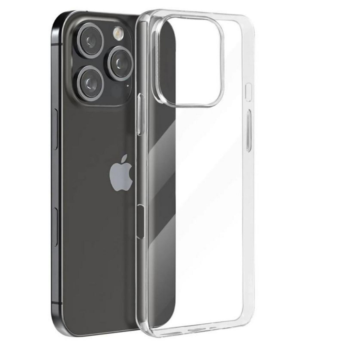 MOXIE Pack coque et verre trempé 2,5D Moxie pour iPhone 16 Pro Transparent