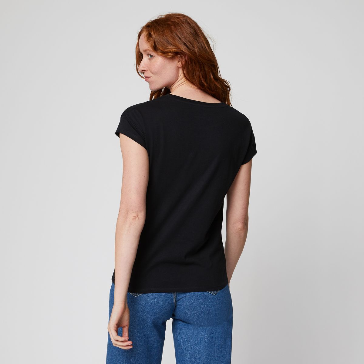 INEXTENSO T-shirt manches courtes noir femme Mickey