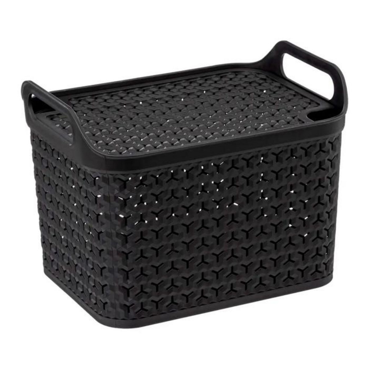 FIVE Panier de Rangement  Ajouré  30cm Noir