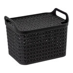 FIVE Panier de Rangement  Ajouré  30cm Noir