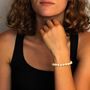 Voir la diapositive 3 : L'ATELIER D'AZUR Bracelet Or et Perles - Femme