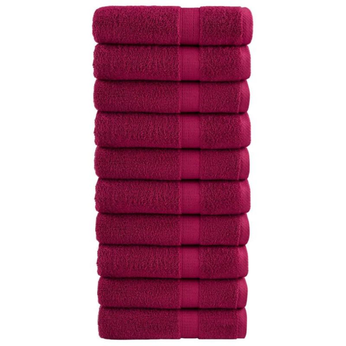 VIDAXL Serviettes de douche de qualité supérieure SOLUND 10 pcs