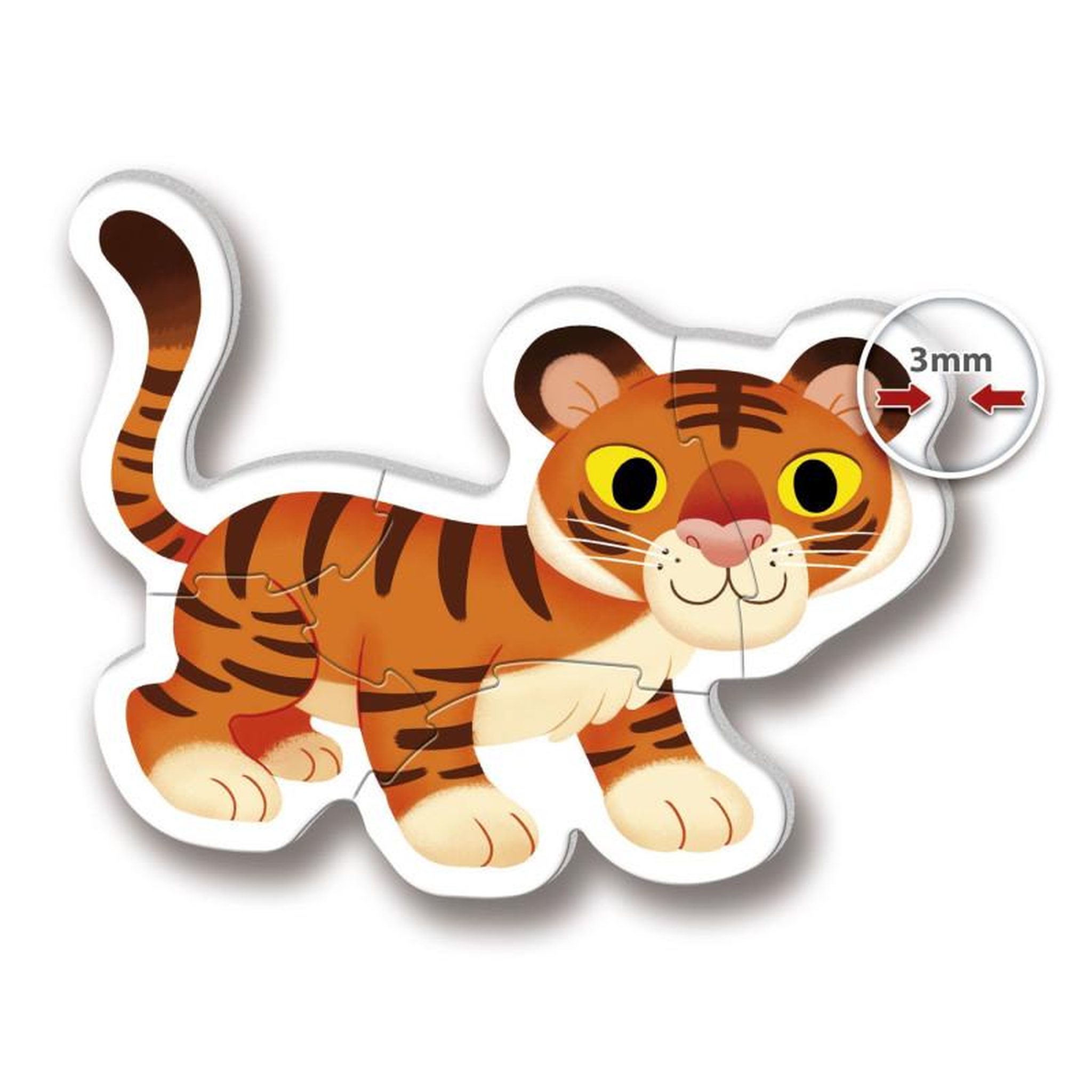 Voir la diapositive 3 : CLEMENTONI Clementoni My First Puzzles - Wild Animals