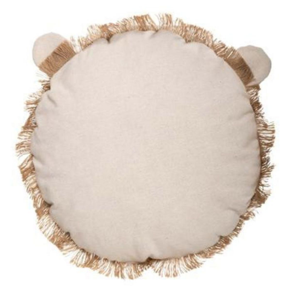 Atmosphera Kids Coussin Déco  Lion Franges  44cm Naturel