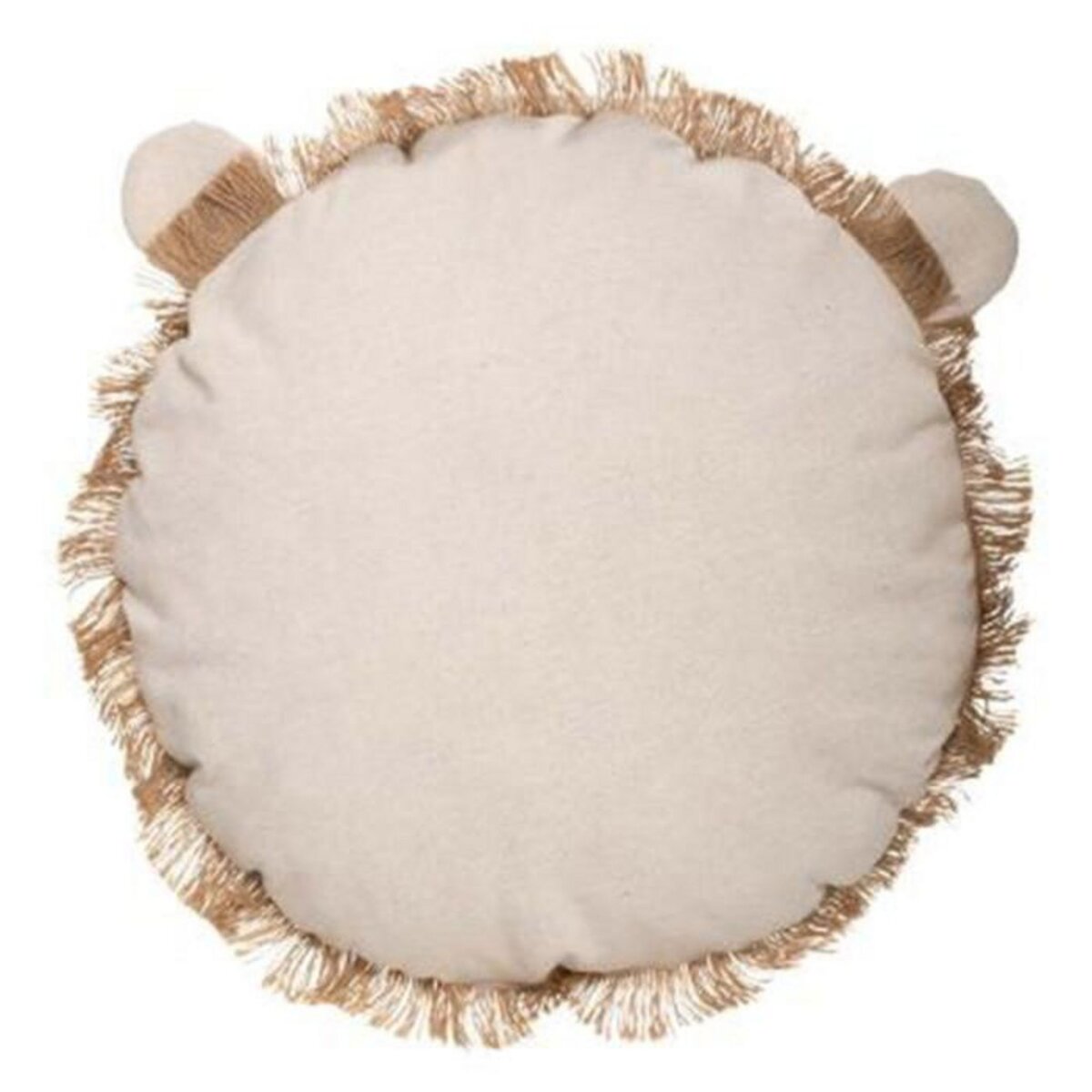 Atmosphera Kids Coussin Déco  Lion Franges  44cm Naturel