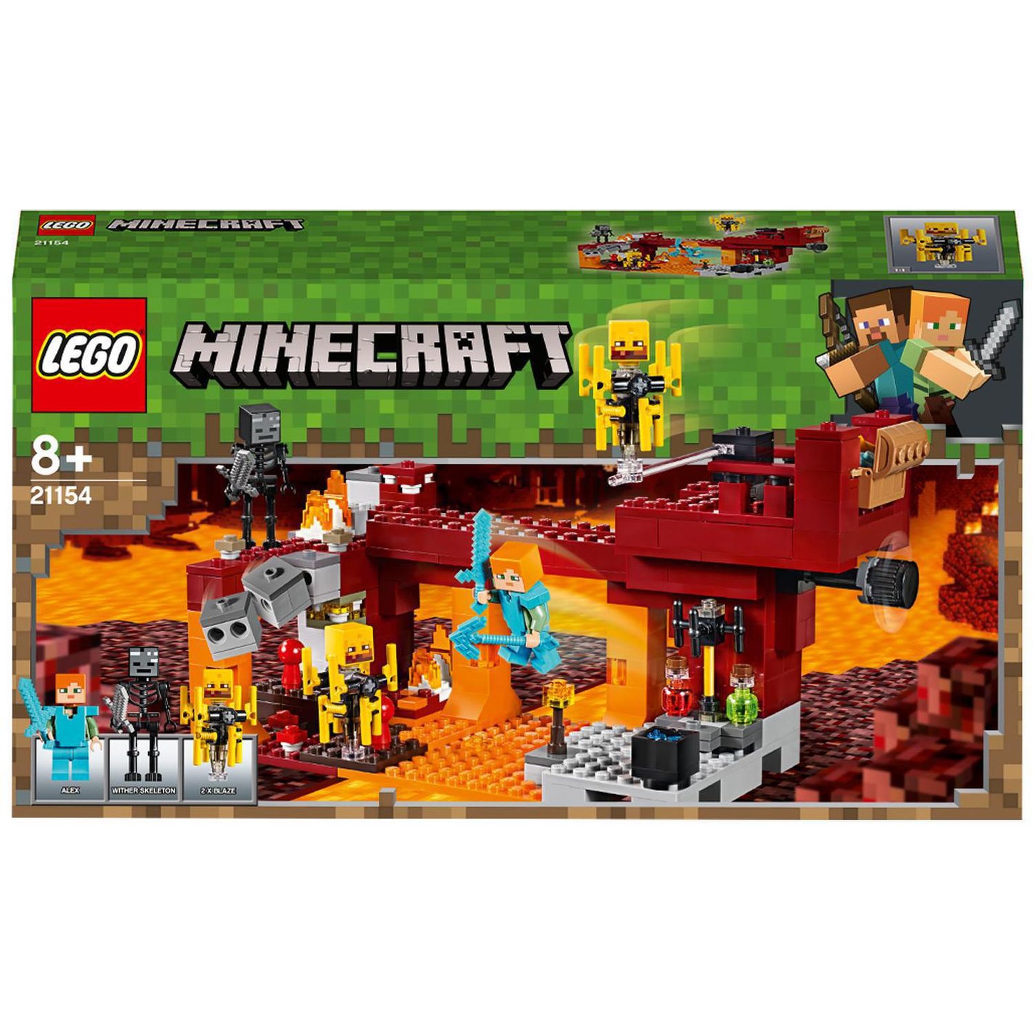 Voir la diapositive 1 : LEGO Minecraft 21154 - Le pont de Blaze