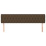 Voir la diapositive 3 : VIDAXL Tetes de lit 2 pcs Marron Fonce 100x7x78/88 cm Tissu