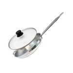 ELO Poêle à frire 32 cm en inox 18/10 et couvercle en verre Elo Profi Therm