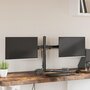 Voir la diapositive 1 : VIDAXL Support de moniteur double noir acier VESA 75 100 mm
