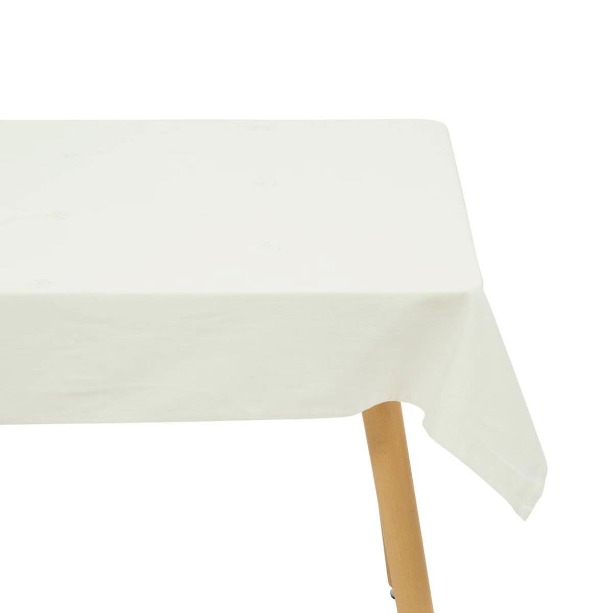 ATMOSPHERA Nappe Brodé en Coton  Joy  150x250cm Blanc