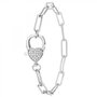 Voir la diapositive 1 : SC CRYSTAL Bracelet coeur SC Crystal orné de Cristaux scintillants