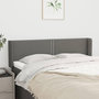 Voir la diapositive 1 : VIDAXL Tete de lit avec oreilles Gris fonce 147x16x78/88 cm Tissu